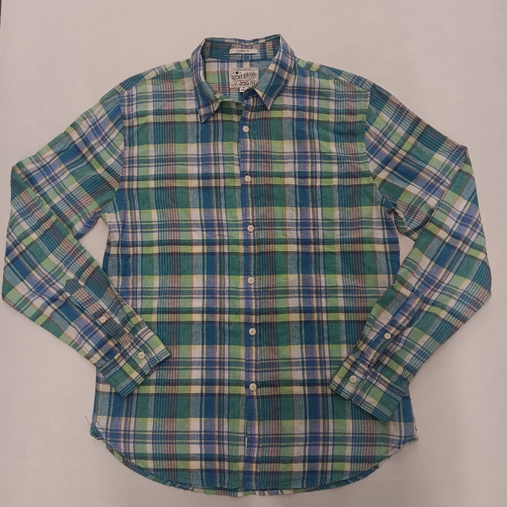 Men's Lucky Brand Long Sleeve Button Down Shirt. Size M. RN# 80318.
